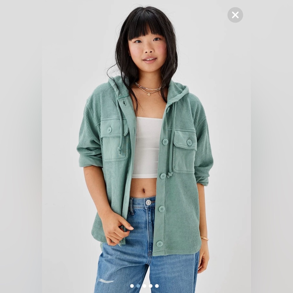 AE Oversized Button-Up Shacket - Picture 2 of 14